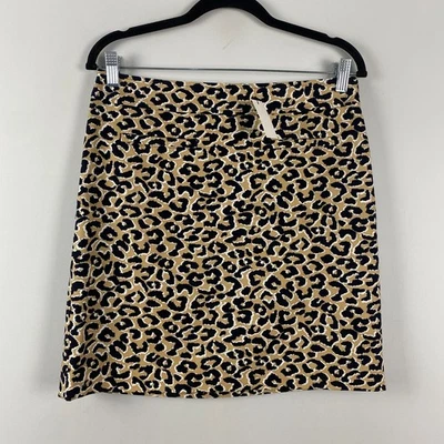 Юбка-карандаш Talbots размер 6P с анималистическим принтом сбоку на молнии до колена - Изображение 1 из 4
