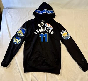 Klay THOMPSON 11 Golden State WARRIORS NBA BLACK  Pro HOODIE NWT Medium M - Picture 1 of 13