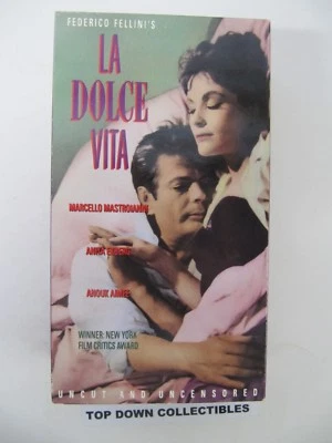 LA DOLCE VITA   Anita Ekberg, Marcello Mastroianni   2 Box Set  VHS Movies  - Image 1 of 3