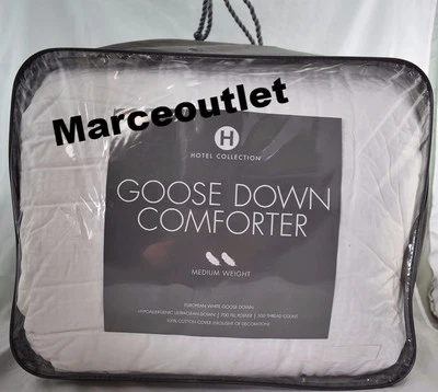 Hotel Collection European Goose Down Comforter FULL / QUEEN Medium Weight White - Image 1 of 4