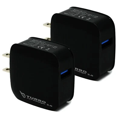 Adaptador cargador de pared USB 18W carga rápida QC 3.0 enchufe de EE. UU. para iPhone/Samsung Foto 1 de 4