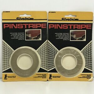 Vintage Pin Stripe Striping Tape 2 Rolls Silvatrim Gold 1/4” Wide 36’ Length NOS