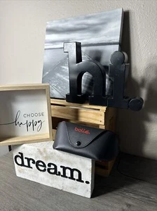 Bolle’ Black Leather Logo Eyeglass/Sunglasses Case PreOwned EUC MINT - Picture 1 of 14