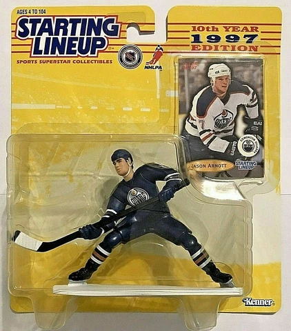 JASON ARNOTT 1997 KENNER Starting Lineup NHL Hockey Figure Edmonton Oilers Cover