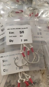 Dual Assist Hook Sets Size 5/0 x 15 packs for Slow Pitch Jigging VMC Hooks - Picture 1 of 4