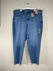 Pantalones de mezclilla Levi's cintura alta mamá para mujer 22W tiro alto azules informales nuevos con etiquetas - Imagen 1 de 18
