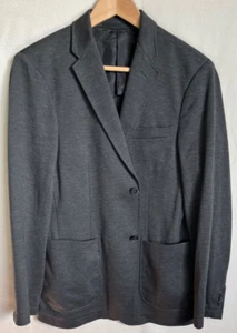 Uniqlo unstructured and unlined gray cotton / polyester 2 button blazer, Small - Picture 1 of 8