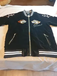 Vintage RARE Stussy International Velvet Tiger Bomber Jacket Size 9- S - Picture 1 of 9