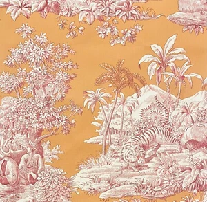 MANUEL CANOVAS Bengala Fucsia Chinoiserie Cotone Resto Nuovo - Foto 1 di 1