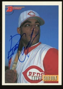 1993 Bowman KEITH GORDON Signed Card autograph AUTO reds - Picture 1 of 1
