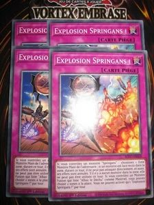 YU-GI-OH! EXPLOSION SPRINGANS ! PLAYSET (LOT DE 4) BLVO-FR069 EDITION 1 FRANCAIS - Picture 1 of 1