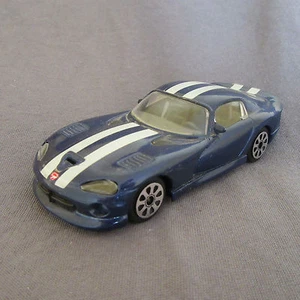 30E Vintage Burago No 4115 Italy Dodge Viper GTS Coupe Blue White Stripe 1:43 - Picture 1 of 3