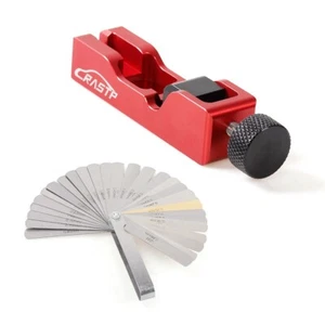 Red Spark Plug Gap Tool Compatible with Most 10/12/14/16MM+32Blades Feeler Gauge - Picture 1 of 10