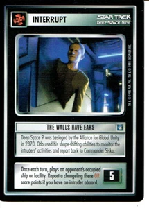 STAR TREK CCG DS9 RARE CARD THE WALLS HAVE EARS lp - Foto 1 di 1