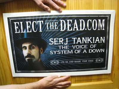 Serj Tankian System of a Down Poster Promo 2-sided - Image 1 of 3