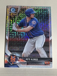 PETE ALONSO 2018 Bowman Chrome Mega Box MOJO REFRACTOR ROOKIE PROSPECT #BCP137