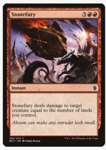 Magic the Gathering Cards Stonefury (x4) PLAYSET Battle for Zendikar - Picture 1 of 1