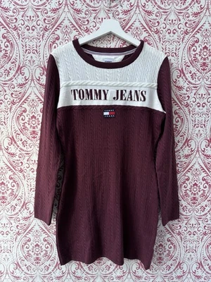 TOMMY джинсы архив цвет блок свитер платье размер XL - Изображение 1 из 4