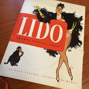1961 Lido Cabaret Champs-Elysees Paris programa de recuerdos Pour Vous - Imagen 1 de 7