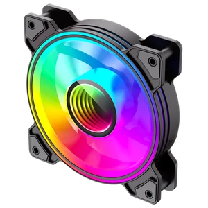 GameMax Infinity 120mm ARGB Dual-Ring Black Fan GMX-INFINITY-FNB - Afbeelding 1 van 2