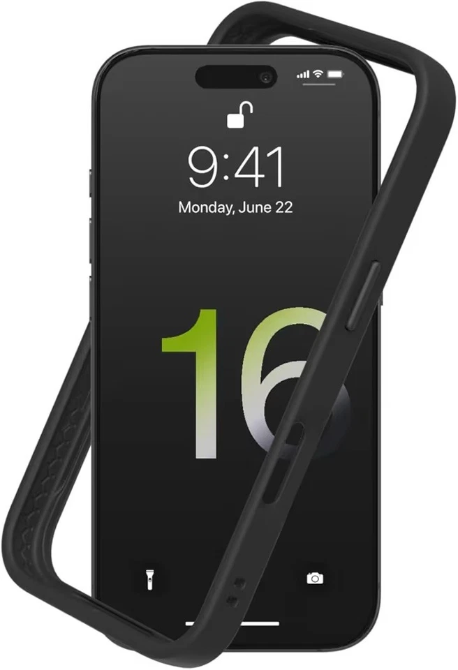 RHINOSHIELD Bumper Case Compatible with [iPhone 16 Pro] | CrashGuard - Shock - Image 1 of 4