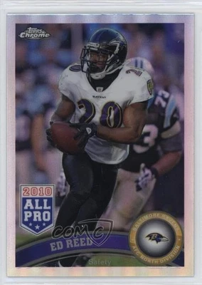 2011 Topps Chrome Refractor Ed Reed #158 HOF - Image 1 of 2