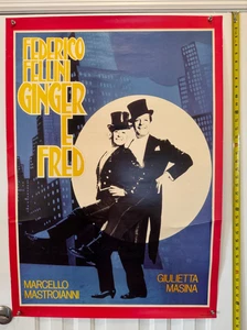 FEDERICO FELLINI ZENZERO E FRED MARCELLO MASTROIANNI GIULIETTA MASINA POSTER - Foto 1 di 8