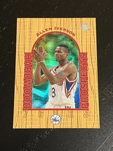 1996-97 1996 UPPER DECK UD3 HARDWOOD PROSPECTS ALLEN IVERSON RC #14 ROOKIE HOF - Picture 1 of 2