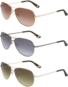 Anne Klein Women's Stainless Steel Aviator Sunglasses w/ Gradient Lens - AK7024 - Picture 1 of 5