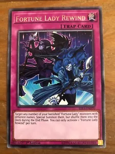 YuGiOh! Fortune Lady Rewind RIRA-EN070 Rare 1st Edition - Imagen 1 de 1
