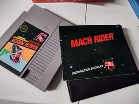 Mach Rider (Nintendo, NES) Authentic Cartridge & Manual Mint Condition
