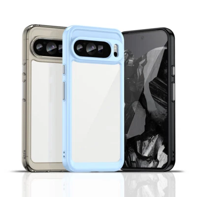 For Google Pixel 9 Pro XL Phone Case Shockproof Bumper Clear Crystal Cover - Image 1 of 4