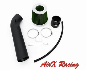 AirX Racing Coat Black-Green For 92-95 Honda Civic EX HX 1.5 1.6 L4 Air Intake - Picture 1 of 4