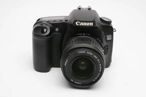 Canon EOS 30D DSLR Body w/EF-S 18-55mm zoom, batt+charger+strap, Clean - Picture 1 of 12