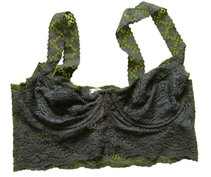 Bralette Longline de encaje con aros pequeño negro Reino Unido - Imagen 1 de 3