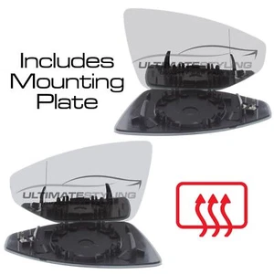 Wing Mirror Glass Audi A6 C8 4A 2018-2022 Heated Aspherical Drivers & Passenger - Picture 1 of 7