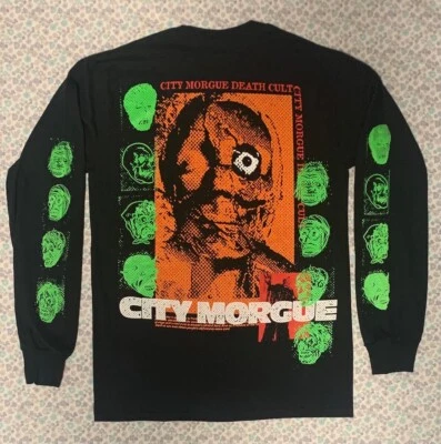 City Morgue Death Cult Longsleeve T-Shirt - Black SIZE SM - Image 1 of 2