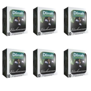 Dilmah Blackcurrant Flavored Ceylon Black 10 Tea Bags X 6 Pack free shipping - Picture 1 of 2