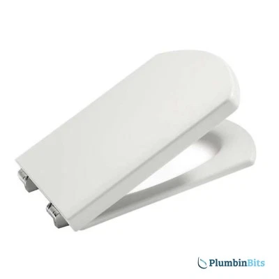 Roca Senso A801512004 WC Toilet Seat & Cover With Soft Closing Hinges in White