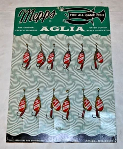Vintage Retail Counter Display of Mepps Aglia Spinnerbaits Antigo, Wisconsin NOS - Picture 1 of 5