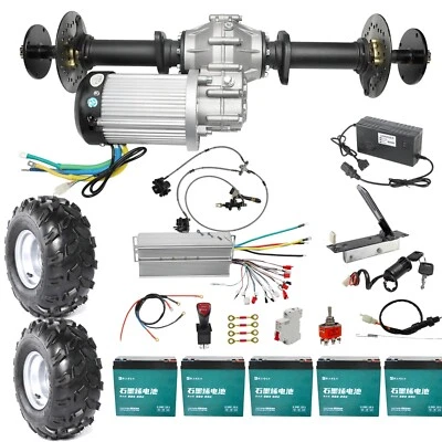 810mm ATV Go Kart Golf Cart Rear Differential Axle Kit 60V 3000W Motor Quad DIY - image 1 of 4