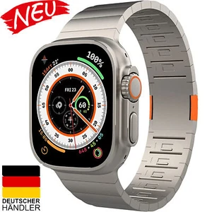 Armband für Apple Watch Ultra 49mm Magnetischer Verschluss Titan Edelstahl Metal - Afbeelding 1 van 7