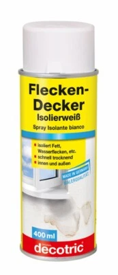 decotric® Flecken-Decker Isolier-Spray 400 ml  Isolierweiß Isoliert Nikotin Ruße - Bild 1 von 2