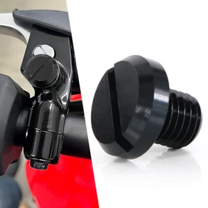 Mirror Blanking Plug Fit For Ducati Hypermotard 821 HyperStrada 821 13-14 Black - Picture 1 of 16