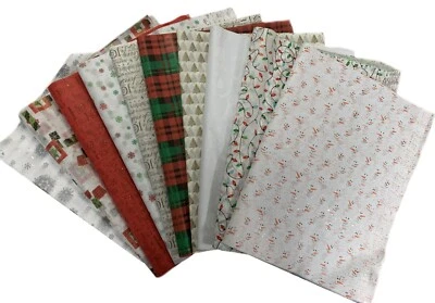 MUSTBEBONKERS CHRISTMAS XMAS PATTERNED PRINT TISSUE GIFT WRAPPING PAPER LUXURY SHEETS 50x70 cm