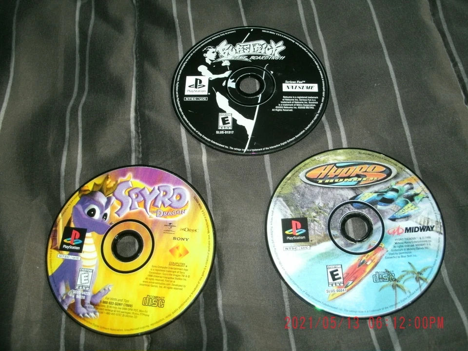 Hydro Thunder Spyro The Dragon And Bonus Game Sony PlayStation And BC PS2's - Image 1 of 1