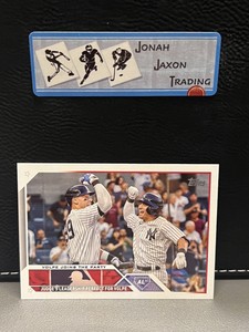 2023 Topps Update #US269 Volpe Joins The Party AARON JUDGE & ANTHONY VOLPE
