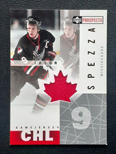 JASON SPEZZA 2000-01 UPPER DECK CHL PROSPECTS GAME JERSEYS 00-01 NO JS     91070