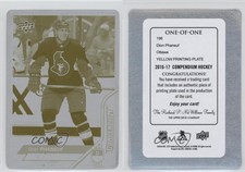2016-17 Upper Deck Compendium Printing Plate Yellow 1/1 Dion Phaneuf #196