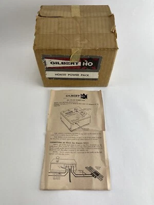 Vintage Gilbert HO Gauge HO650 Power Pack - EMPTY BOX and INSTRUCTIONS ONLY! - Image 1 of 4